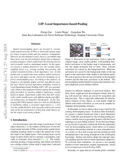LIP: Local Importance-based Pooling