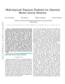 Multi-timescale Trajectory Prediction for Abnormal Human Activity
  Detection
