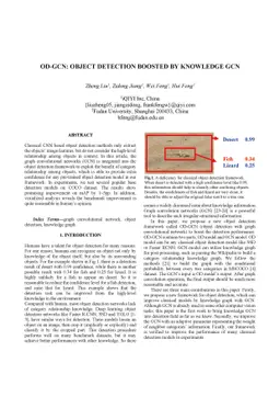 OD-GCN: Object Detection Boosted by Knowledge GCN