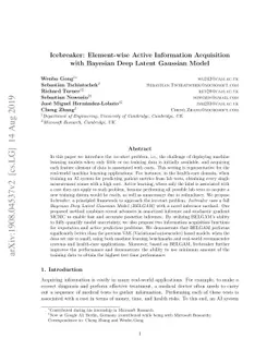 Icebreaker: Element-wise Active Information Acquisition with Bayesian
  Deep Latent Gaussian Model
