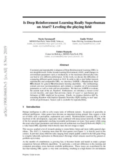Is Deep Reinforcement Learning Really Superhuman on Atari? Leveling the
  playing field