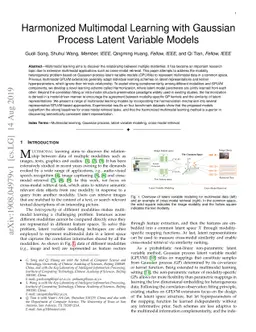 Harmonized Multimodal Learning with Gaussian Process Latent Variable
  Models