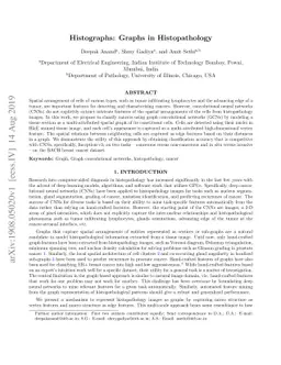 Histographs: Graphs in Histopathology
