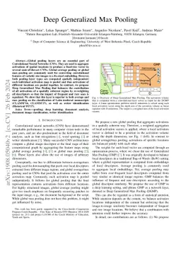 Deep Generalized Max Pooling