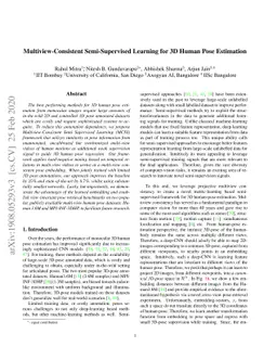 Multiview-Consistent Semi-Supervised Learning for 3D Human Pose
  Estimation