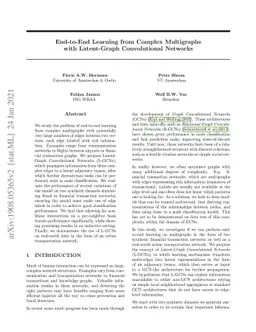 End-to-End Learning from Complex Multigraphs with Latent-Graph
  Convolutional Networks