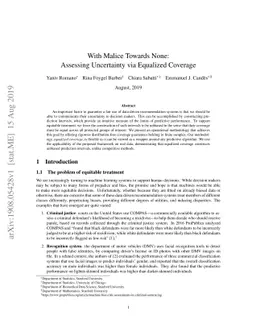 With Malice Towards None: Assessing Uncertainty via Equalized Coverage