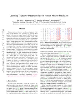 Learning Trajectory Dependencies for Human Motion Prediction