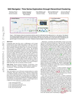 SAX Navigator: Time Series Exploration through Hierarchical Clustering