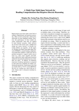 A Multi-Type Multi-Span Network for Reading Comprehension that Requires
  Discrete Reasoning
