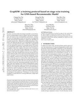 GraphSW: a training protocol based on stage-wise training for GNN-based
  Recommender Model