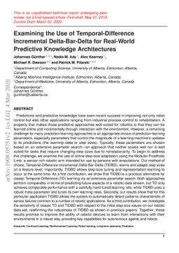 Examining the Use of Temporal-Difference Incremental Delta-Bar-Delta for
  Real-World Predictive Knowledge Architectures