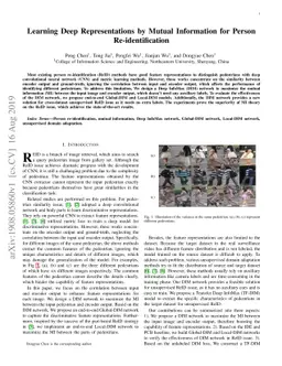 Learning Deep Representations by Mutual Information for Person
  Re-identification