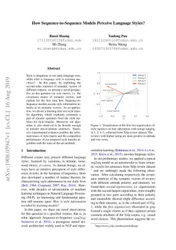 How Sequence-to-Sequence Models Perceive Language Styles?