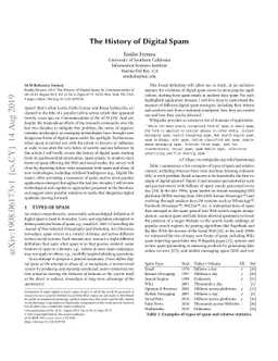 The History of Digital Spam