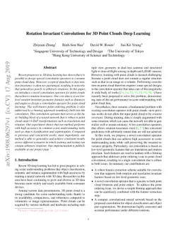 Rotation Invariant Convolutions for 3D Point Clouds Deep Learning