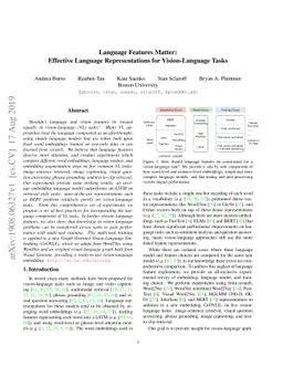 Language Features Matter: Effective Language Representations for
  Vision-Language Tasks