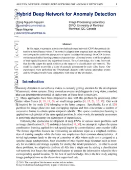 Hybrid Deep Network for Anomaly Detection