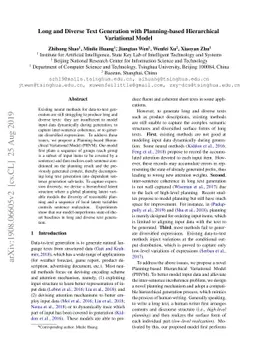 Long and Diverse Text Generation with Planning-based Hierarchical
  Variational Model