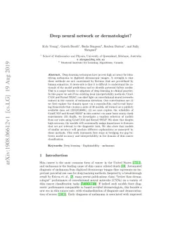 Deep neural network or dermatologist?