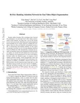 RANet: Ranking Attention Network for Fast Video Object Segmentation