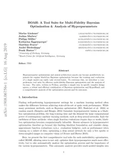 BOAH: A Tool Suite for Multi-Fidelity Bayesian Optimization & Analysis
  of Hyperparameters