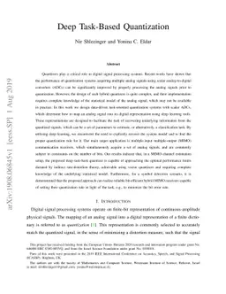 Deep Task-Based Quantization