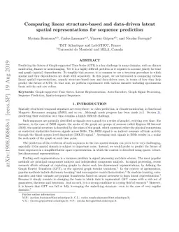 Comparing linear structure-based and data-driven latent spatial
  representations for sequence prediction