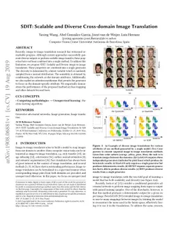 SDIT: Scalable and Diverse Cross-domain Image Translation