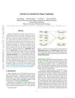 Attention on Attention for Image Captioning