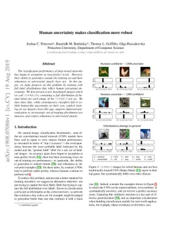 Human uncertainty makes classification more robust