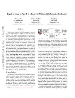 Unpaired Image-to-Speech Synthesis with Multimodal Information
  Bottleneck
