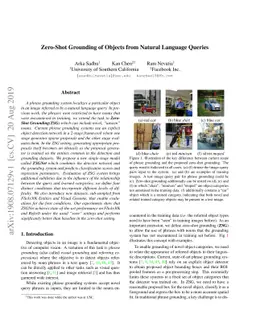 Zero-Shot Grounding of Objects from Natural Language Queries