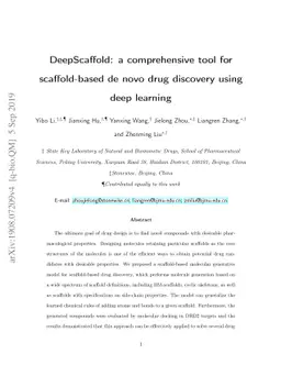 DeepScaffold: a comprehensive tool for scaffold-based de novo drug
  discovery using deep learning