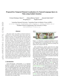 Proposal-free Temporal Moment Localization of a Natural-Language Query
  in Video using Guided Attention