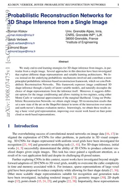 Probabilistic Reconstruction Networks for 3D Shape Inference from a
  Single Image