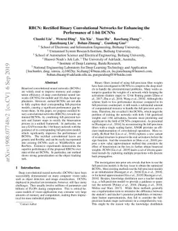 RBCN: Rectified Binary Convolutional Networks for Enhancing the
  Performance of 1-bit DCNNs