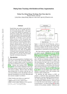 Dialog State Tracking with Reinforced Data Augmentation