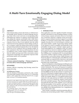 A Multi-Turn Emotionally Engaging Dialog Model
