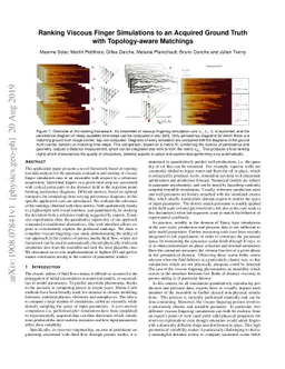 Ranking Viscous Finger Simulations to an Acquired Ground Truth with
  Topology-aware Matchings