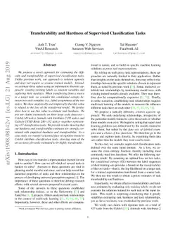 Transferability and Hardness of Supervised Classification Tasks