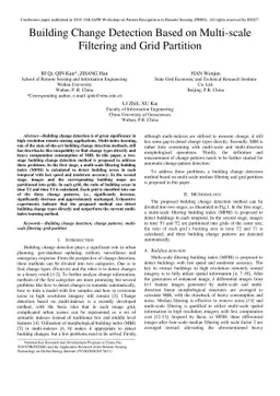 Building change detection based on multi-scale filtering and grid
  partition