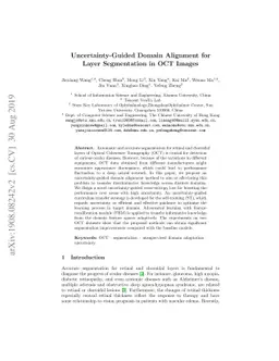 Uncertainty-Guided Domain Alignment for Layer Segmentation in OCT Images