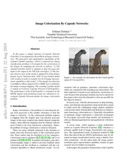Image Colorization By Capsule Networks