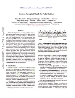Scoot: A Perceptual Metric for Facial Sketches