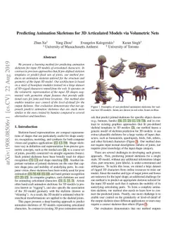Predicting Animation Skeletons for 3D Articulated Models via Volumetric
  Nets
