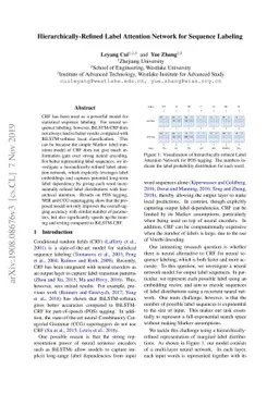Hierarchically-Refined Label Attention Network for Sequence Labeling