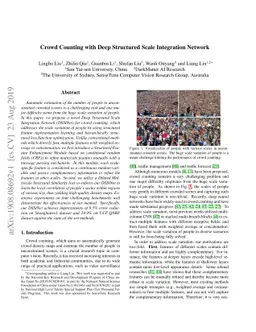 Crowd Counting with Deep Structured Scale Integration Network
