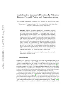Cephalometric Landmark Detection by AttentiveFeature Pyramid Fusion and
  Regression-Voting