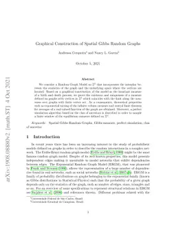 Graphical Construction of Spatial Gibbs Random Graphs